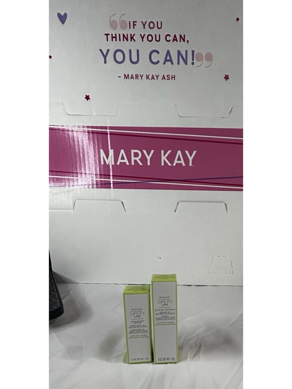 MARY KAY Satin Lips Set: Shea Sugar Scrub & Shea Butter Balm White Tea & Citrus